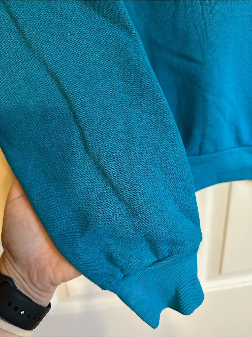 VTG Women’s Teal Fruit Of The Loom Crewneck Sweatshirt M Southwestern Pottery - Picture 6 of 6